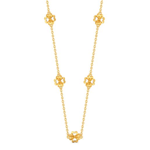 Florally Fabulous Gold Necklaces