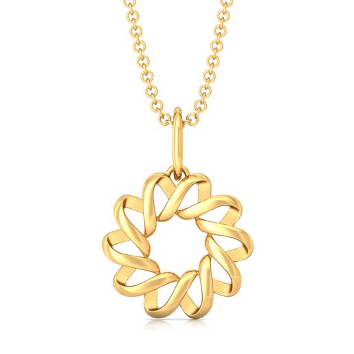 Spiral Goes Viral Gold Pendants