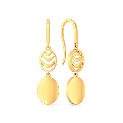 Oval Ambition Gold Earrings