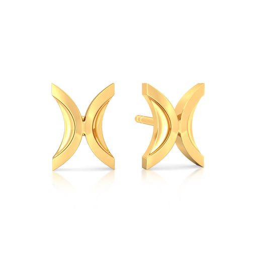 Culture Curvature Gold Earrings