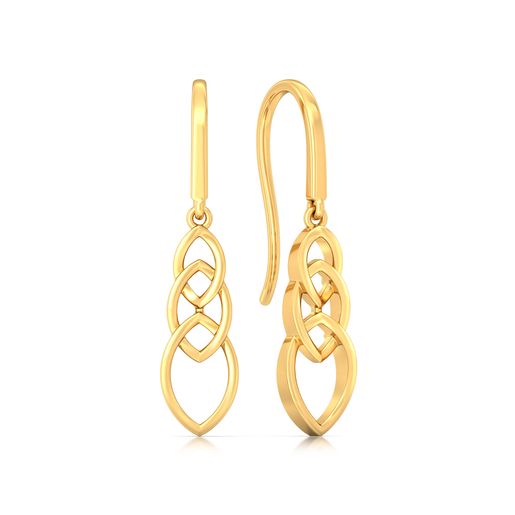 Lens Sense Gold Earrings