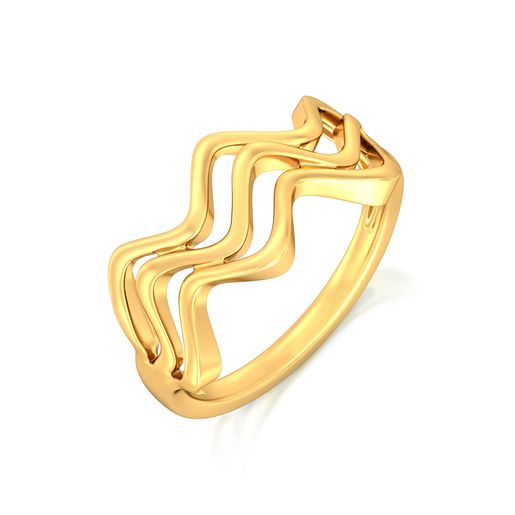 Wave Crave Gold Rings