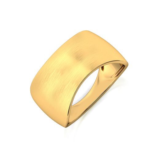 Cave Into Concave Gold Rings