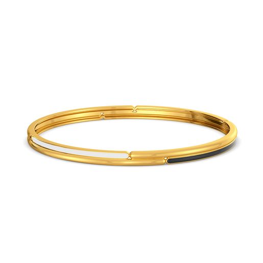 Yin and Yang Gold Bangles