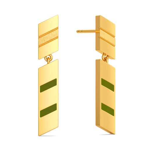 Brother in Arms Gold Earrings
