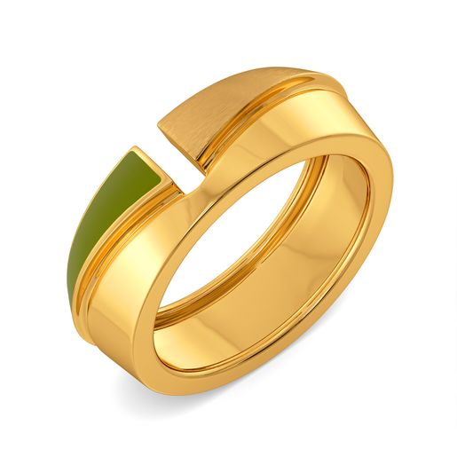 Colour Me Combat Gold Rings