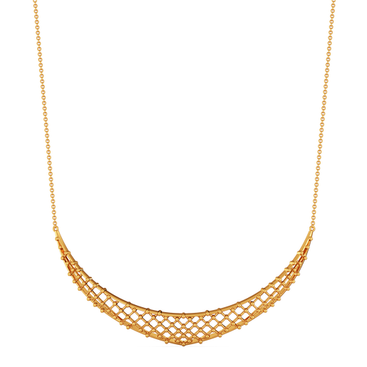 Mesh Mystique Gold Necklaces