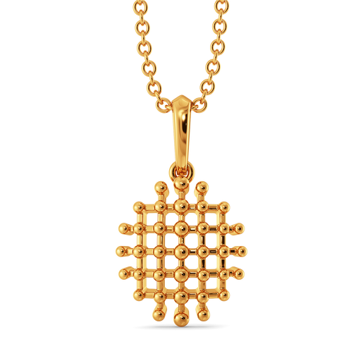 Mesh Mystique Gold Pendants