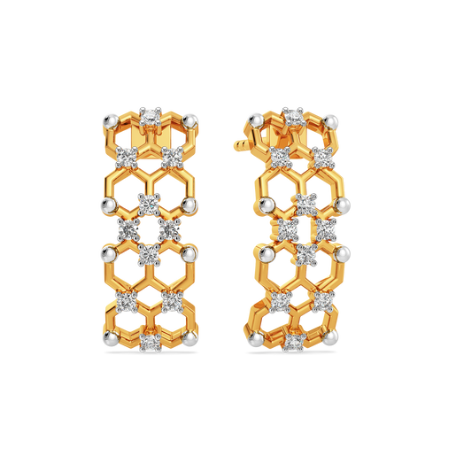 Not Just a Weave Diamond Earrings