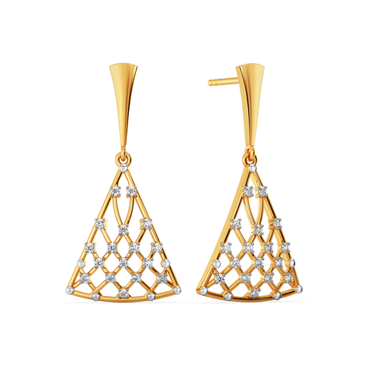 Lets Mesh It  Diamond Earrings