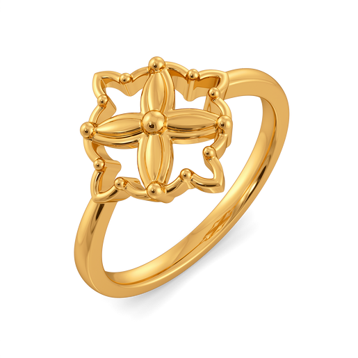 Mesh Magic  Gold Rings