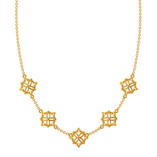Mesh Magic  Gold Necklaces