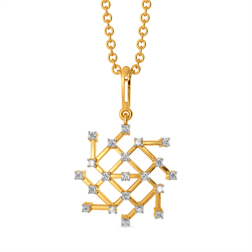 Hot Mesh Diamond Pendants