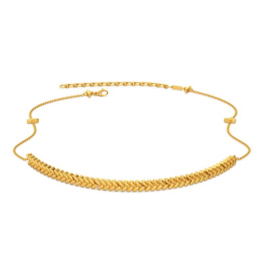 Plait Shields Gold Necklaces