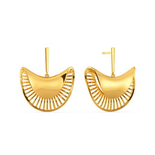 Cling Appeal Gold Earrings