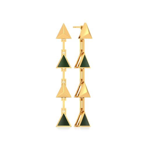 3rd Division Gold Earrings