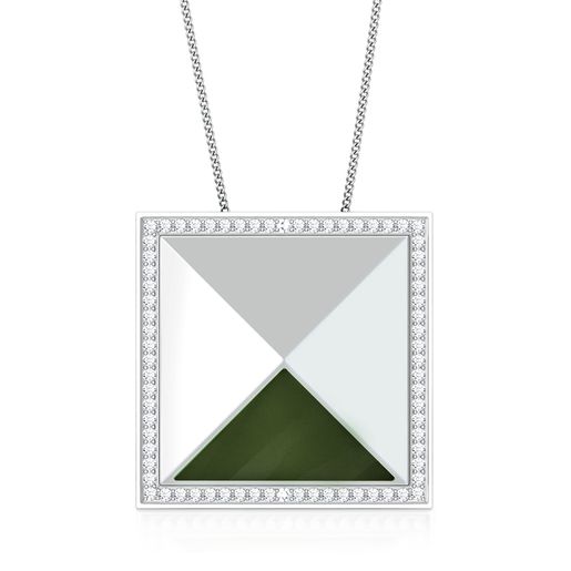 Green Fields Diamond Pendants