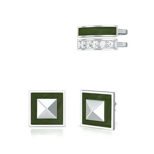 Green Fields Diamond Earrings