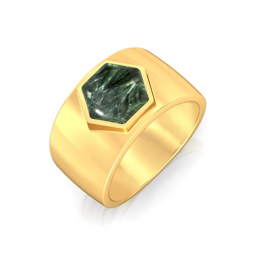 Hexa-Seraphinite Gemstone Rings