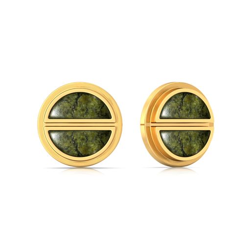 Green Bolts Gemstone Earrings