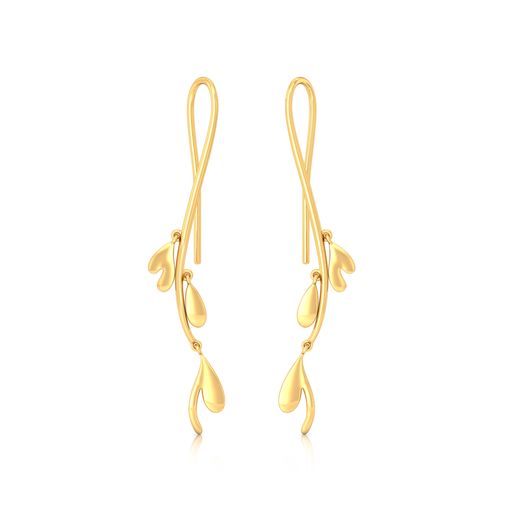 Floral Stylist Gold Earrings