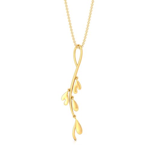 Floral Stylist Gold Pendants