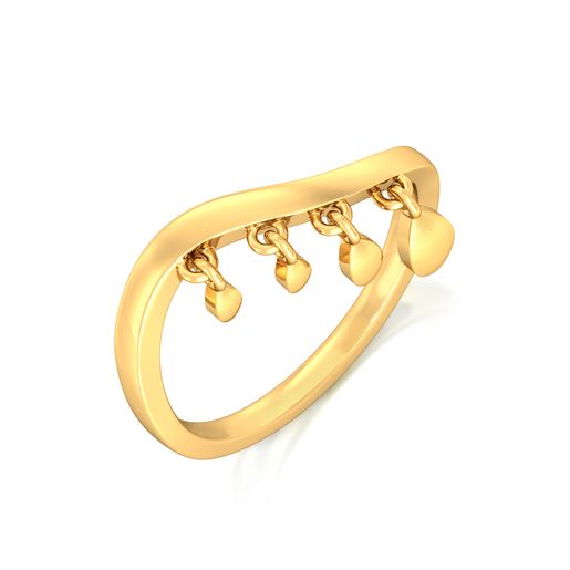 Floral Chimes Gold Rings