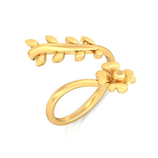 Floral Crown Gold Rings