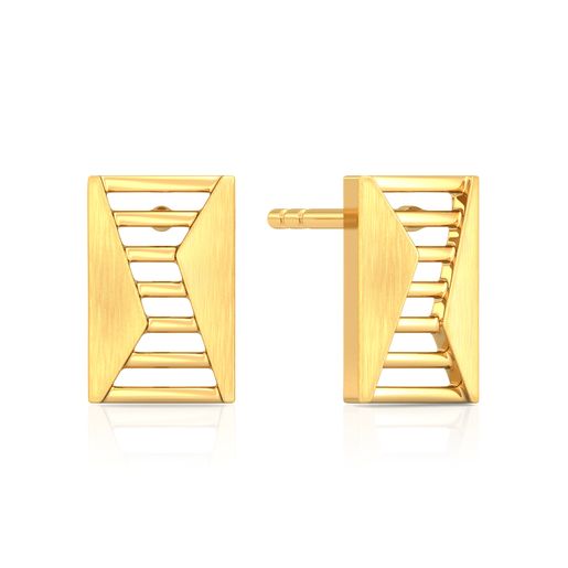 Style Ladder Gold Earrings