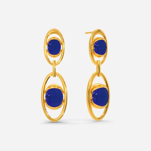 Blue Ocean Gemstone Earrings