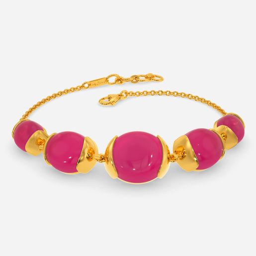 Pink Blossom Gemstone Bracelets