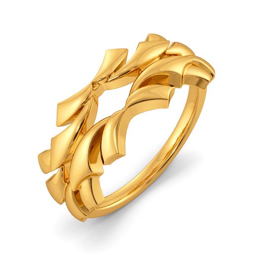 Winged Power Gold Rings
