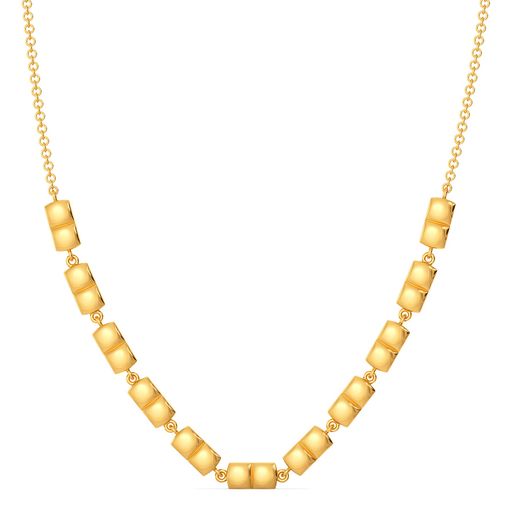 Quite A Quilt Gold Necklaces