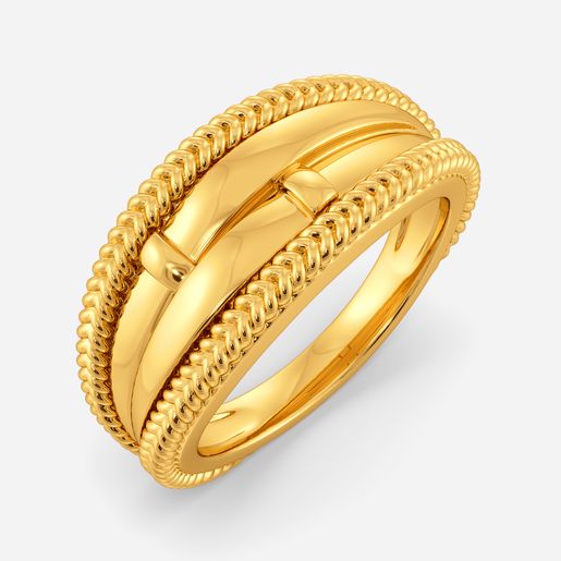 Knit Spirit Gold Rings