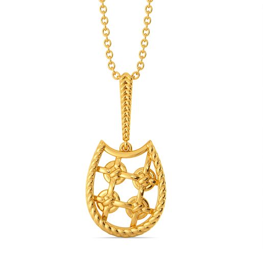 Forget Me Knot Gold Pendants