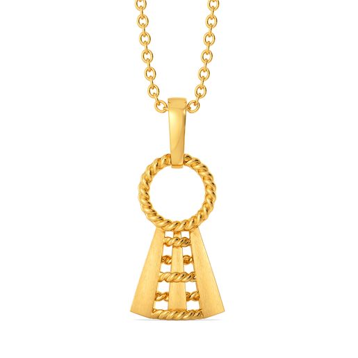 Practically Entwined Gold Pendants