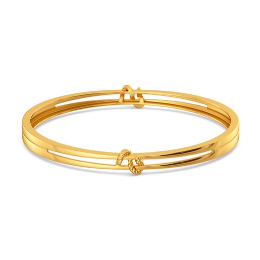 Practically Entwined Gold Bangles