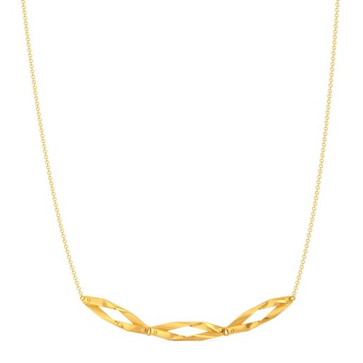 Rugged Rain Gold Necklaces