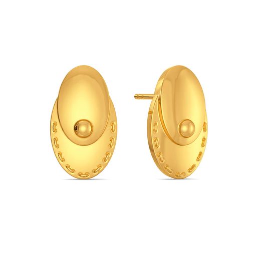 Groove Hills Gold Earrings