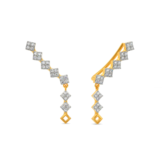 In a Minimal Mood Diamond Earrings