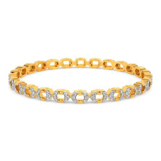 Effortlessly Minimal Diamond Bangles