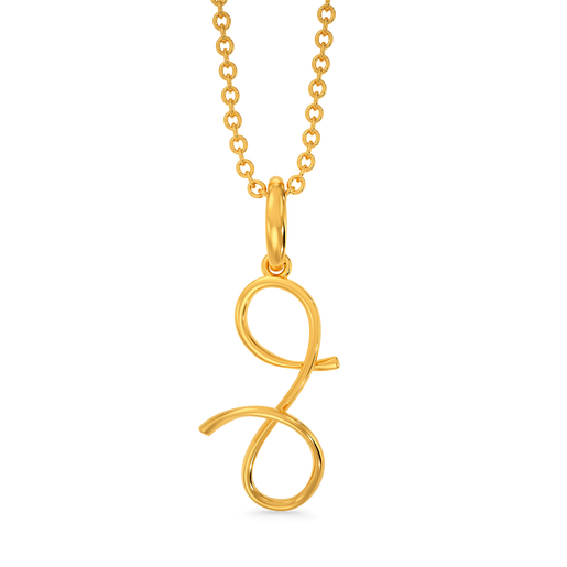 Jiggle Wiggle Gold Pendants