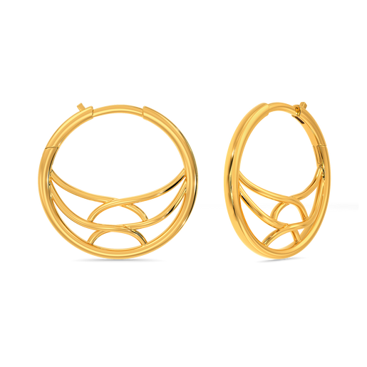 Happy Bursts Gold Earrings