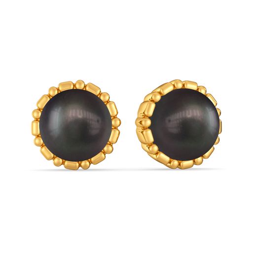 Dark Drapes Gemstone Earrings