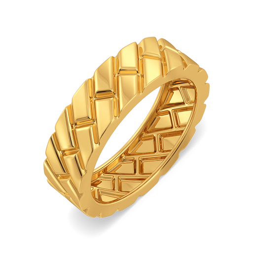 Subtle Statement Gold Rings For Men