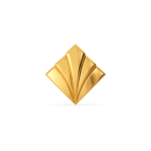 Subtle Statement Gold Earrings For Men