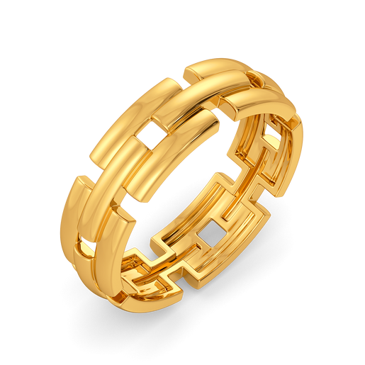 Offbeat Classic Gold Rings For Men