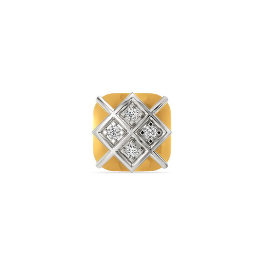 Raw and Refined Diamond Earrings For Men