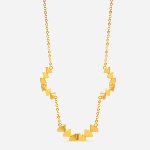 Rugged Cuts Gold Necklaces