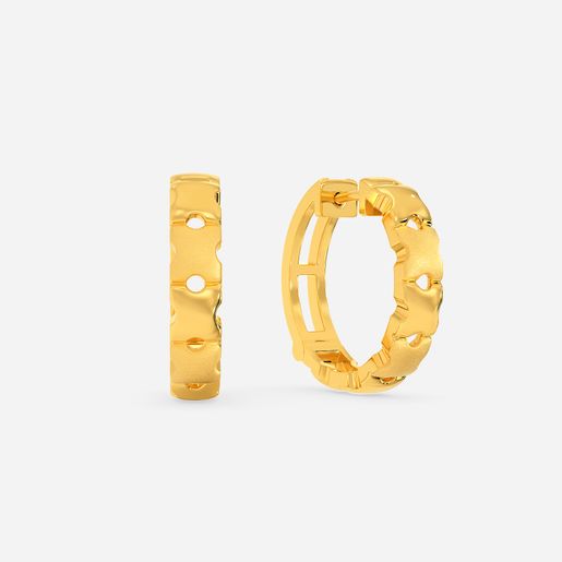 Fight Right Gold Earrings